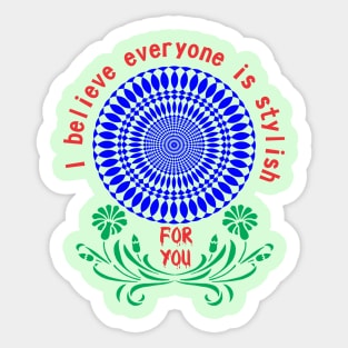 Mandala Design Sticker